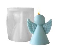 Angel Resin Mold - 3D Angel Aromatherapy Candle-Making Molds - Non Stick Craft-Making Tool for Cement Clay Muffin Soap Wax Dessert Crafting Projects