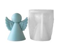 Angel Resin Mold - 7cm 3D Angel Shape, Silicone Craft Frames Easy Release Pouring Tool,Fine Details Cookie Soap Clay Chocolate Cement Maker | Creative Epoxy Mold for Art Dessert Ambach