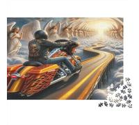 Angel Road Motorcycle 1000pc Jigsaw As Interlocking Puzzles Jigsaw Puzzles That Are Impossible Hard Difficult Challenging for Home Decor Hobby 70x50cm/1000pcs