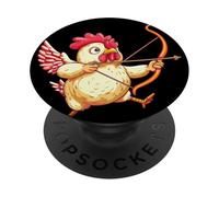 Angel Rooster Chicken Costume in Cupid Style PopSockets Adhesive PopGrip