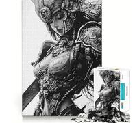 Angel Samurai Warrior Jigsaw Puzzle1000 Pieces Brain Boosting Play Zero Gap Cozy Indoor Entertainment for All (38x26cm)