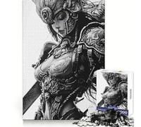Angel Samurai Warrior Jigsaw Puzzles 1000 Piece for Teenagers Brain Teasing Quiet Fun Smooth Edges Birthday Gift (38x26cm)