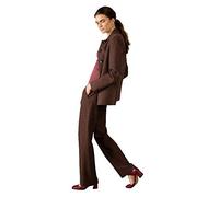 Angel Schlesser Straight Trousers Wool Melange - Grey - UK 10