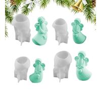Angel Silicone Mold - 4 Piece 3D Angel Candle and Epoxy Resin Mould Set, Handcraft Casting Mold for Wedding Party Centerpiece Home and Table Decorations, Easy to Use