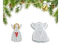 Angel Silicone Mold | Christmas Silicone Casting Tools,Hangable Ornament Concrete Molds,for Art Teachers Holiday Enthusiasts Creative Hobbyists Home Crafting Themed Events Workshops