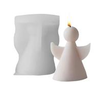 Angel Silicone Mold, with Easy Release Material, 6.7x5.8x8.1cm, Little Angels Shape Candle Silicone Molds, Soap Making Mold, Non-Stick Material, for Muffin, Soap, Chocolate, Clay, Cement Use