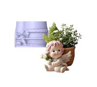 Angel Silicone Mould for Resin Molds, Jewelry Cultivators, Smooth Face, Permanent Craft Tool, Flexible Resin Craft Molds