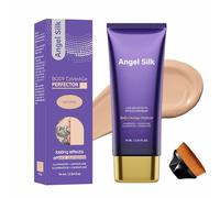 ANGEL SILK All Over Complexion Perfector, Face & Body Coverage Perfector, Waterproof No Transfer Scar & Tattoo Cover Up Makeup, Long-Lasting Body and Leg Makeup (Brush Included)