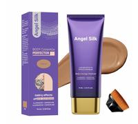 ANGEL SILK All Over Complexion Perfector, Face & Body Coverage Perfector, Waterproof No Transfer Scar & Tattoo Cover Up Makeup, Long-Lasting Body and Leg Makeup (Brush Included)