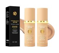 Angel Silk Colour Changing Foundation, 4 in 1 Full Coverage Foundation for Mature Skin, Sunscreen Serum SPF 50, Moisturizer Liquid Makeup Skin Tint, Long Lasting Color True Match for Face (2, 30ml)
