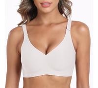 Angel Silk CURLADY Bras for Women, Seamless Bra Supportive Wireless Push Up Bra, Womens UK T Shirt Bralettes Regular & Plus Size, No Unlined Comfort Soft Sleep for Everyday Bra