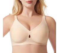 Angel Silk CURLADY Wireless Bras for Women No Underwire Seamless Everyday T Shirt Bra Push Up Full Coverage Supportive Womens Bralettes