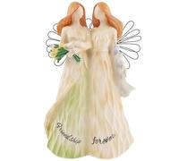 Angel Sisters Figurine, Small Resin Sister Statue, Forever Sistery and Friendly Sculpture,Friendship Sisters Guardian Angel Sculpture for Living Room Bedroom Counter Table Shelf Decor Gifts