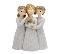 Angel Sisters Statue - Three Sisters Ornaments, Inspirational Home Decor | Beautiful Angel Figurine Symbol of Sisterhood, Decorative Angel Statue for Living Room, Sisters (8 * 6.5 * 3cm)