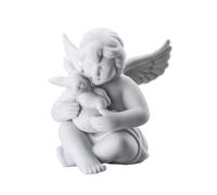 Angel Small White Matt Angel with Rabbit