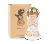 Angel Statue Guardian, Resin Angel Figurines Praying, Multicolor Angel Statue Memorial Cherub Sculpture, Ornament Decorations for Home Decor Figurine Gift Room Spirituality (Multicolor)