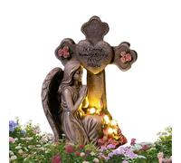 Angel Statue,Light Up Garden Angel Statue | Memorial Cemetery Decorations For Grave Yard Patio Lawn -Outside- Backyard