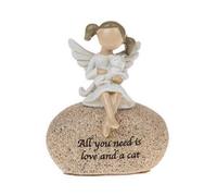 Angel Stones Figurine - Angel & Cat