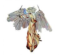 Angel Suncatcher Window Panel Hanging Decoration, Stained Glass Acrylic Suncatcher Sun Catcher Spring Ornament Garden Pendant