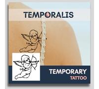 Angel tattoo - Temporalis® | Temporary tattoos for women and men - Vegan fake tattoos, waterproof and EU-certified - Lasts 1 to 2 weeks [ Cupid ]