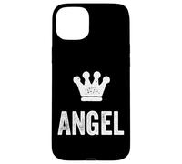 Angel the King/Crown & Name Design for Men Called Angel Case for iPhone 15 Plus
