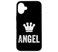 Angel the King/Crown & Name Design for Men Called Angel Case for iPhone 16 Plus