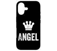 Angel the King/Crown & Name Design for Men Called Angel Case for iPhone 17