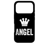 Angel the King/Crown & Name Design for Men Called Angel Case for iPhone 17 Pro