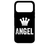 Angel the King/Crown & Name Design for Men Called Angel Case for iPhone 17 Pro Max