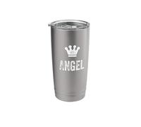 Angel the King/Crown & Name Design for Men Called Angel Stainless Steel Insulated Tumbler