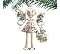 Angel Tree Ornaments, Friendship Pendant Holiday Ornament | Crazy Beautiful Friends Forever Room Decor, Friendship Christmas Tree Decorations