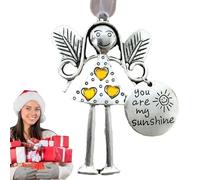Angel Tree Ornaments, Friendship Pendant Holiday Ornament | Crazy Beautiful Friends Forever Room Decor, Friendship Christmas Tree Decorations