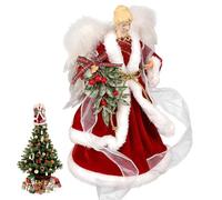 Angel Tree Topper, 12.6inch Angel Christmas Tree Topper Ornaments, Magnificent Figurines for Christmas Holiday Decorations