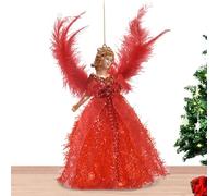 Angel Tree Topper- Christmas Tree Topper Angel Hat | 25g Top Angel Statue Tree, Fairy Tree Topper Pendant, Fairy Tree Toppers, New Small Pendant for Top of Christmas Tree