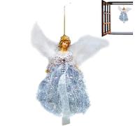 Angel Tree Topper, Top Angel Statue Tree, 25g Fairy Tree Topper Pendant, Tree Angel Topper With Wings, New Christmas Fairy Tree Toppers, Small Pendant for Top of Christmas Tree