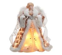 Angel Treetop，Christmas Tree Topper Angels for Holiday or Home Decor. (Champagne, 12-Inch)