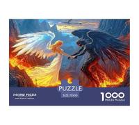 Angel Vs Demon Clash Precise Cutting Pieces Eco Friendly Cardboard, Ideal for Stress Relief And Mental Calmness in Daily Life 70x50cm/1000pcs