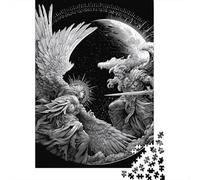 Angel Vs Demon Epic Battle Artwork Jigsaw Puzzles Puzzle for Adults Kids. 1000 Piece Impossible Challenge Toy Educational Game Home Decoration for Adults& Kids Age 14 Years Up 38x26cm/1000pcs