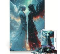 Angel Vs Demon Jigsaw Puzzles for Teenagers 1000 Pieces Memory Boost Restful Escape Fine Xmas Gift (38x52cm)