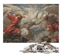 Angel Warfare Divine Conflict Puzzle for Adults And Teenagers 1000 Pieces Wooden Puzzles for Adults Puzzles for Teenagers Age 12 Years Up 1000pcs (75x50cm)