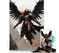Angel Warrior 1000 Piece Jigsaws for Adults Think Training Play Tight Lock No Loose Pieces Unique Gift for Stress Relief (50x75cm)