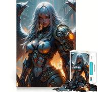 Angel Warrior Adults 1000 Piece Jigsaw Puzzle Think Exercise Game Zero Gap Bonding Activity for Loved Ones (38x52cm)