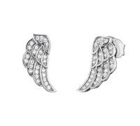 Angel Whisperer Cubic Zirconia Angel Wing Stud Earrings