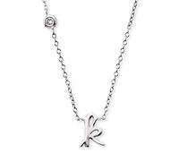 Angel Whisperer ERN-INITIAL-K Pendant with Chain Letter K with Synthetic Zirconia