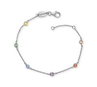 Angel Whisperer from Engelsrufer Moonlight Rainbow CZ Bracelet 17-19cm