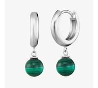 Angel Whisperer Green Malachite Hoop Earrings ERE-ML-CR