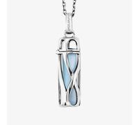 Angel Whisperer Powerful Stone Blue Agate Small Necklace ERN-HEAL-BA-S