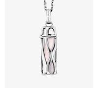 Engelsrufer Angel Whisperer Women's Sterling Silver Necklace with Interchangeable Power Stone Pendant - Lobster Clasp - Adjustable in Two Lengths - Nickel-Free, S, Sterling Silver, Quartz