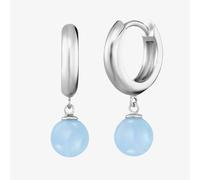 Angel Whisperer Rainbow Blue Agate Hoop Earrings ERE-BA-CR