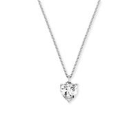 Angel Whisperer Sterling Silver & Cubic Zirconia Heart Pendant Necklace